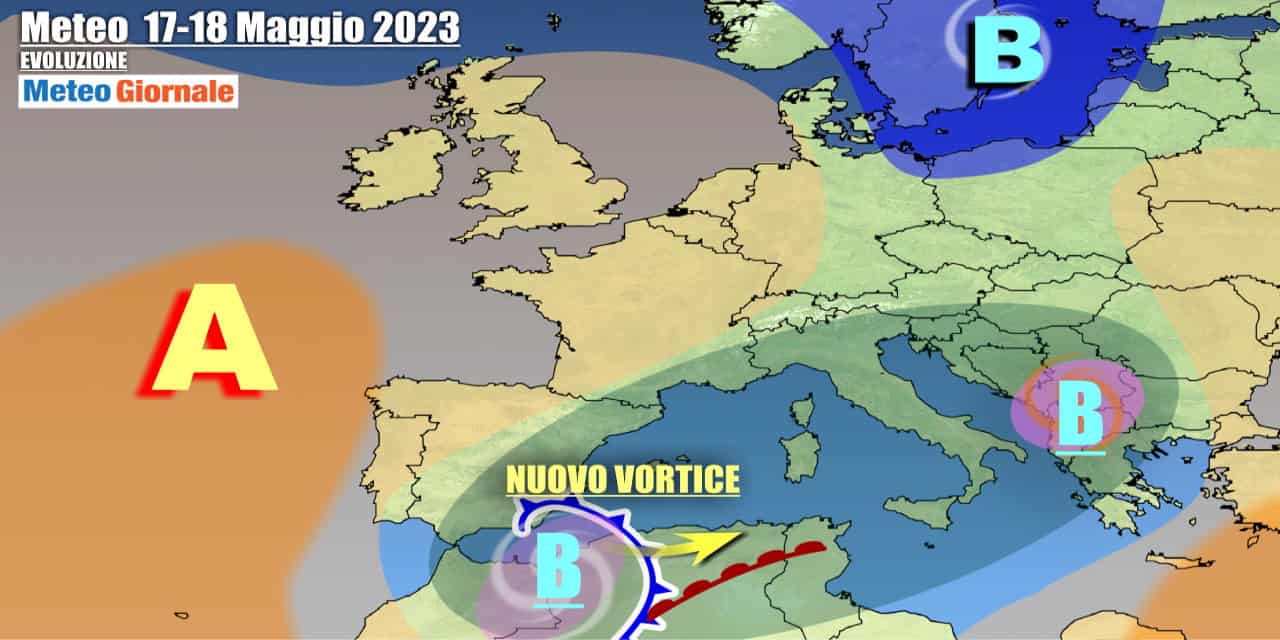 Circolazione ciclonica persistente in settimana