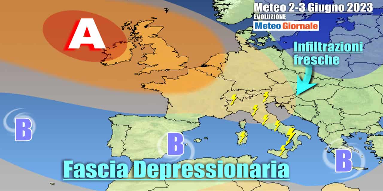 Meteo instabile ad inizio Giugno