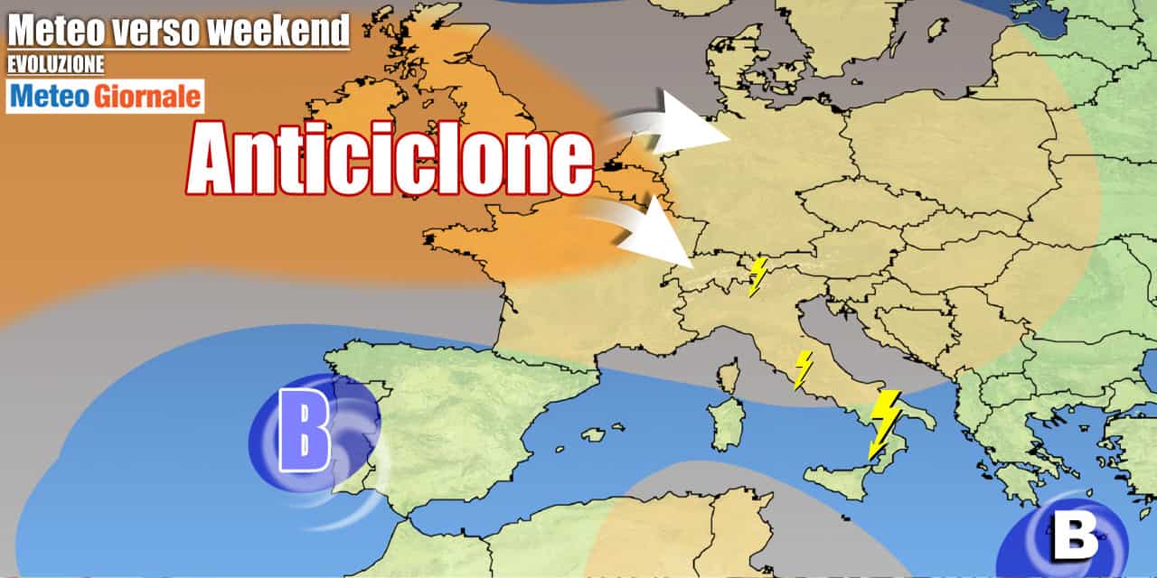 Tempo più soleggiato e dal sapore estivo nel weekend, ma con temporali in montagna