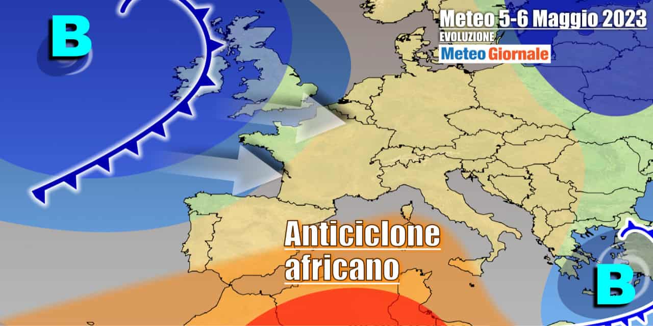 Prima l'anticiclone africano e poi un nuovo peggioramento