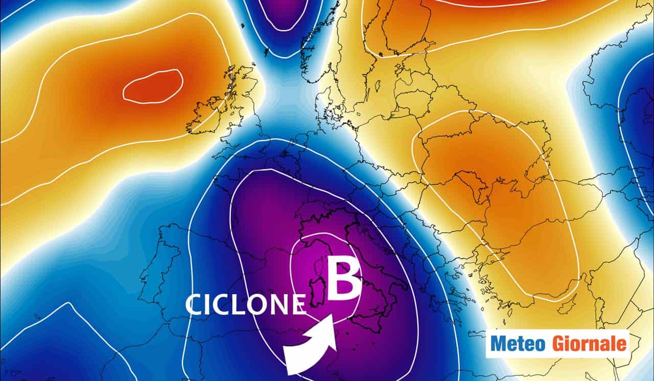 Meteo: ciclogenesi burrascosa sferzerà tutta Italia!