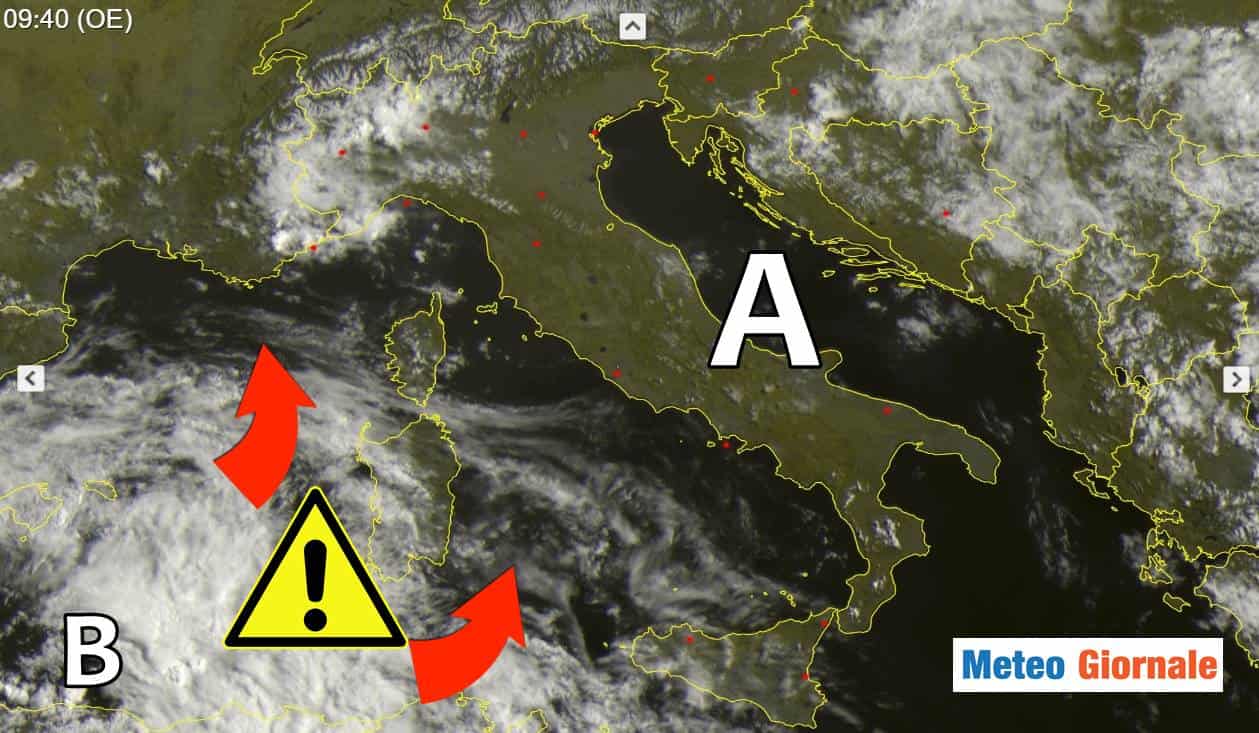 meteo ciclone italia