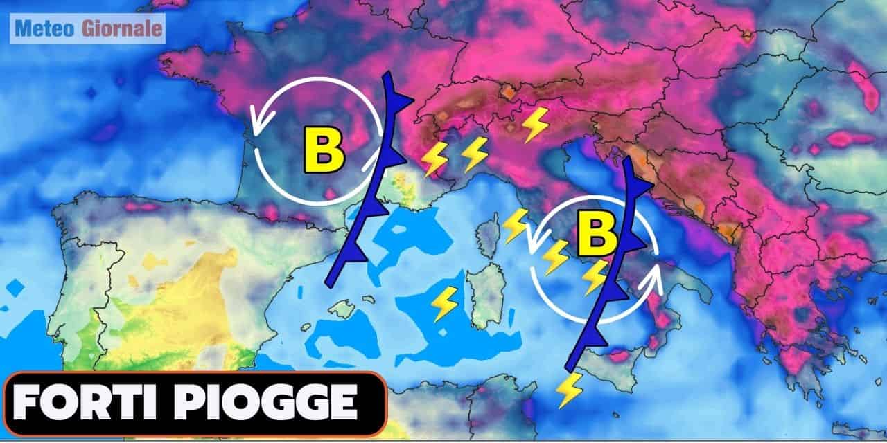meteo con forti piogge