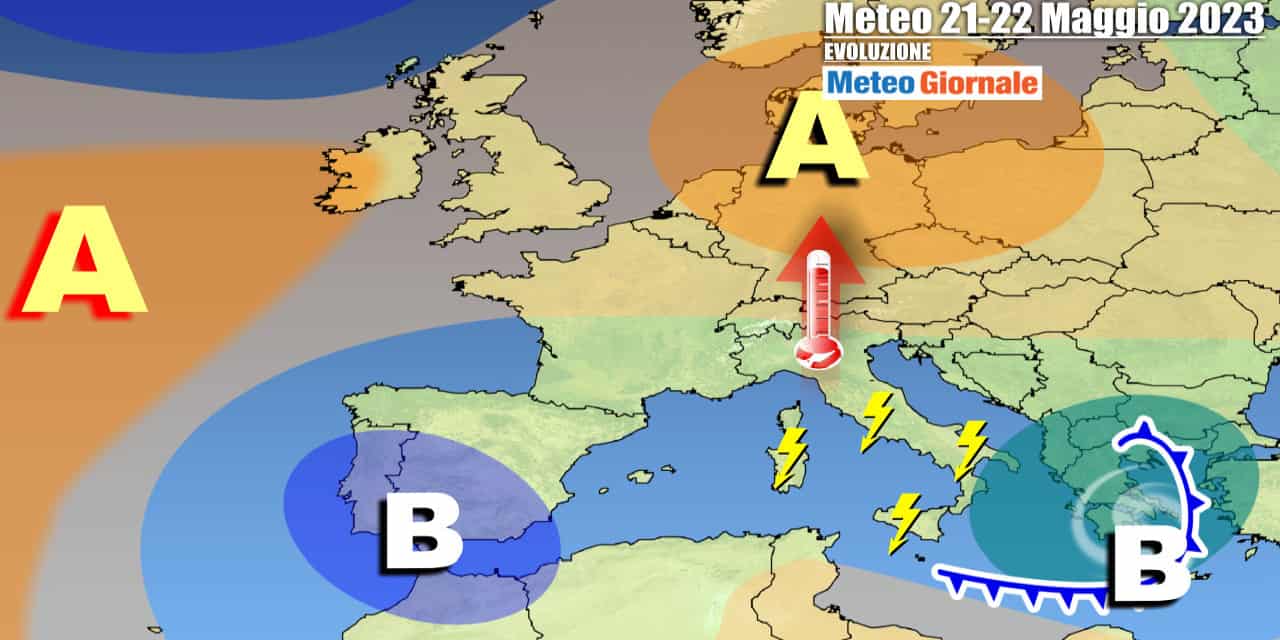 Non più maltempo, ma temporali nella prossima settimana