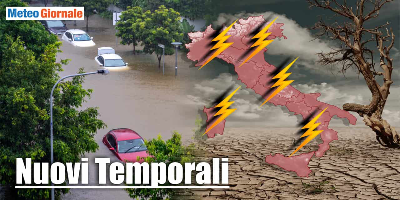 meteo lungo termine con forti temporali