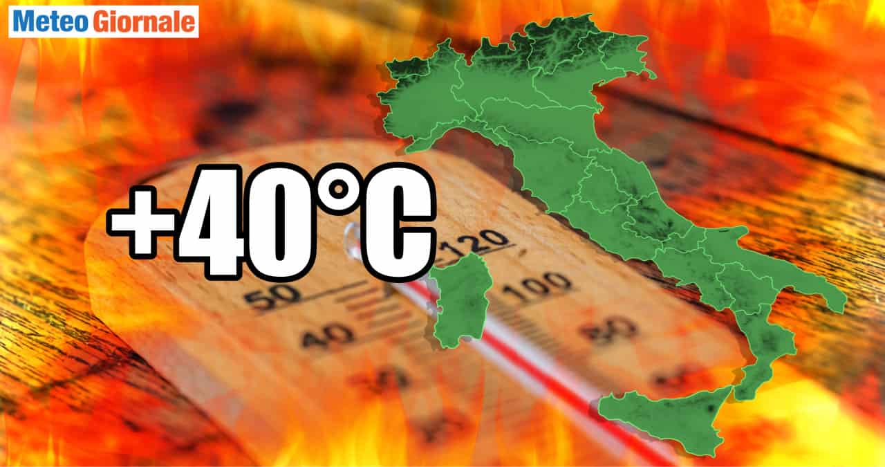 meteo maggio sino 40 gradi