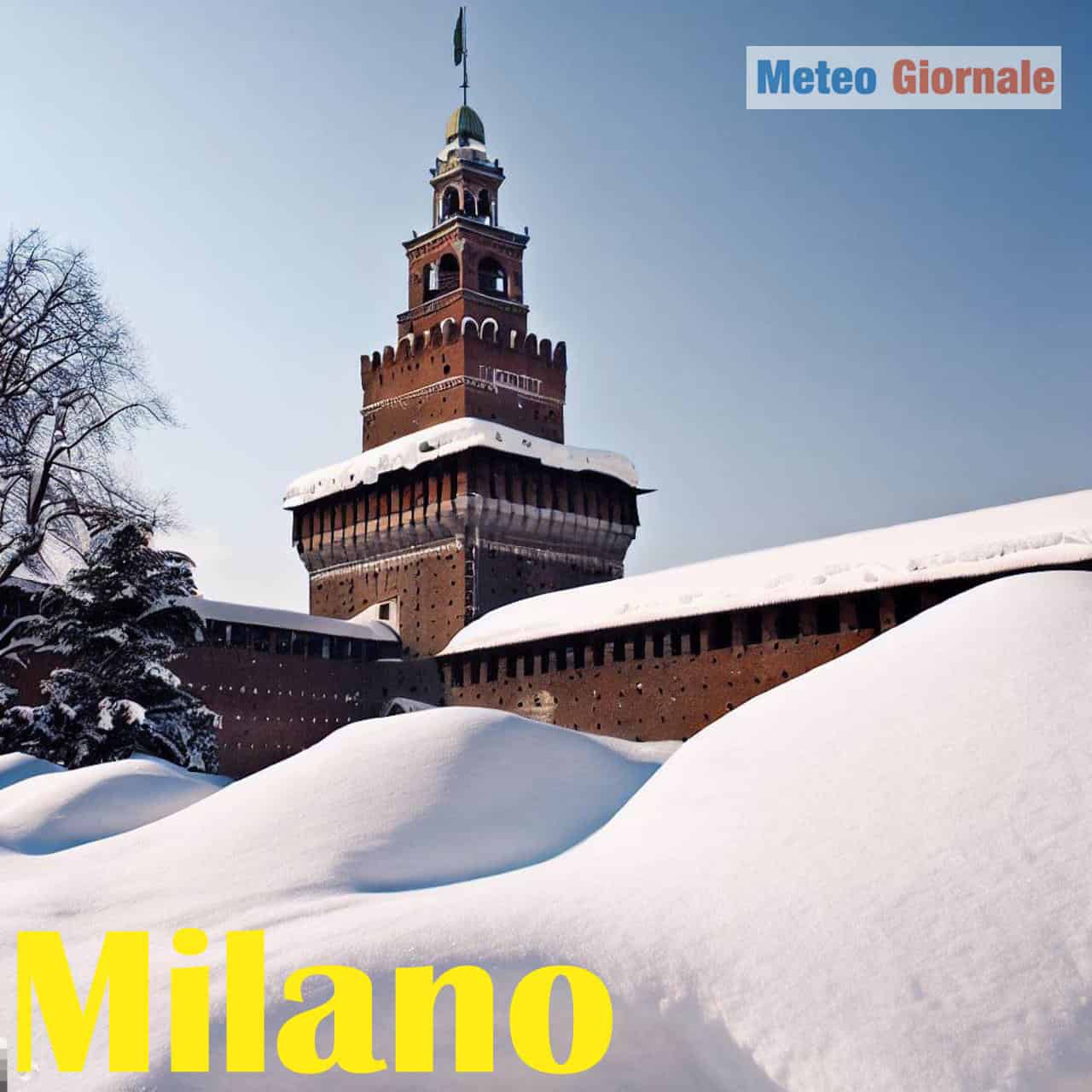 Meteo Milano senza la Corrente del Golfo: un’immagine di una città polare con 2 metri di neve