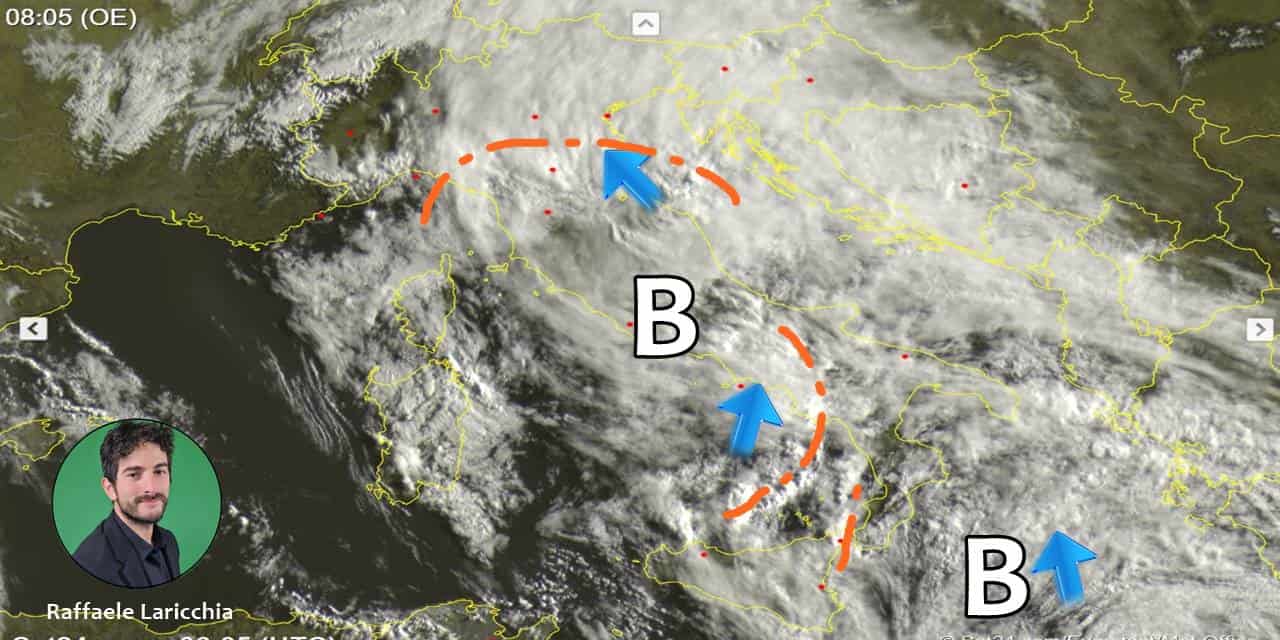 Meteo: Italia assediata da nubi e piogge