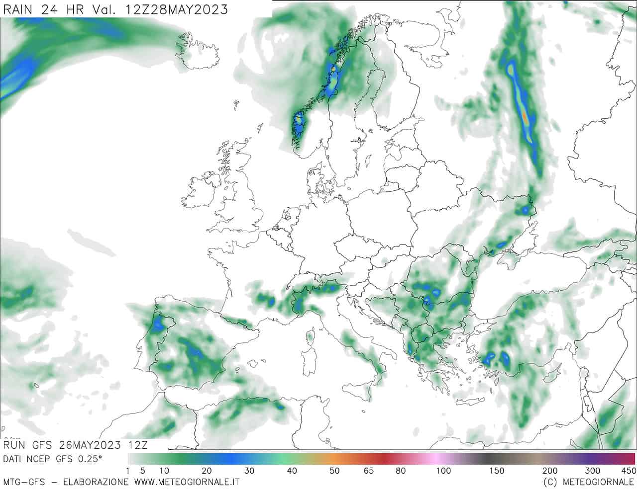precipitazioni domenica meteogiornale 270523
