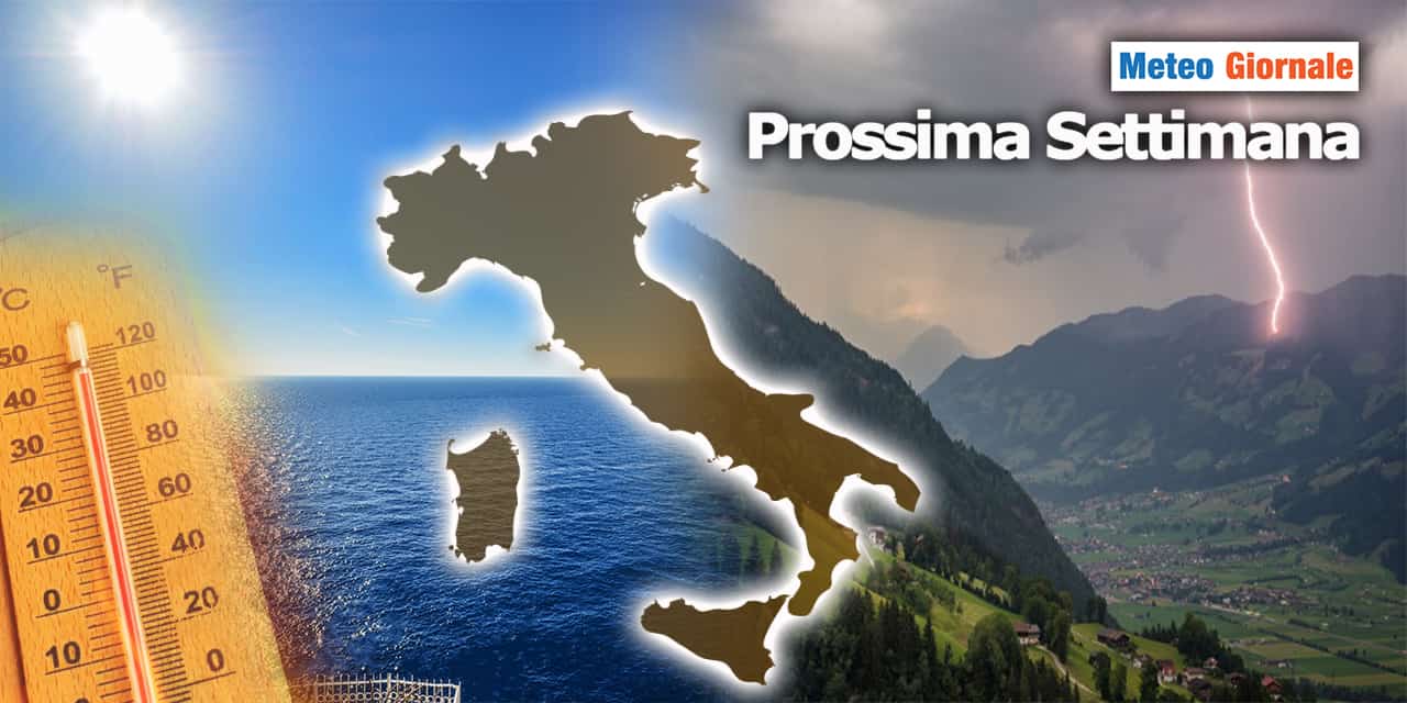 prossima settimana meteogiornale 260523
