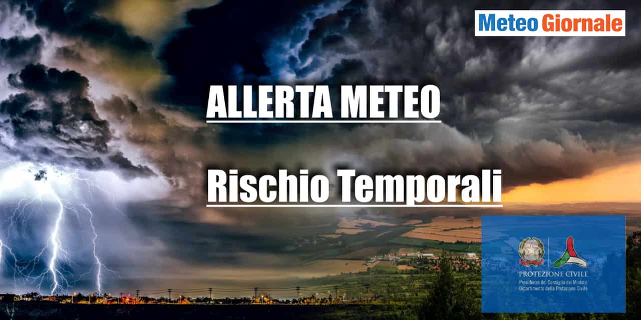 Allerta meteo e rischio di temporali