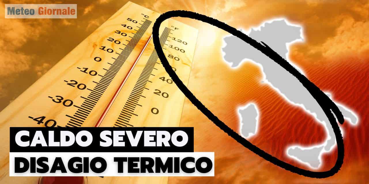 Meteo con disagio termico che diventerà molto elevato