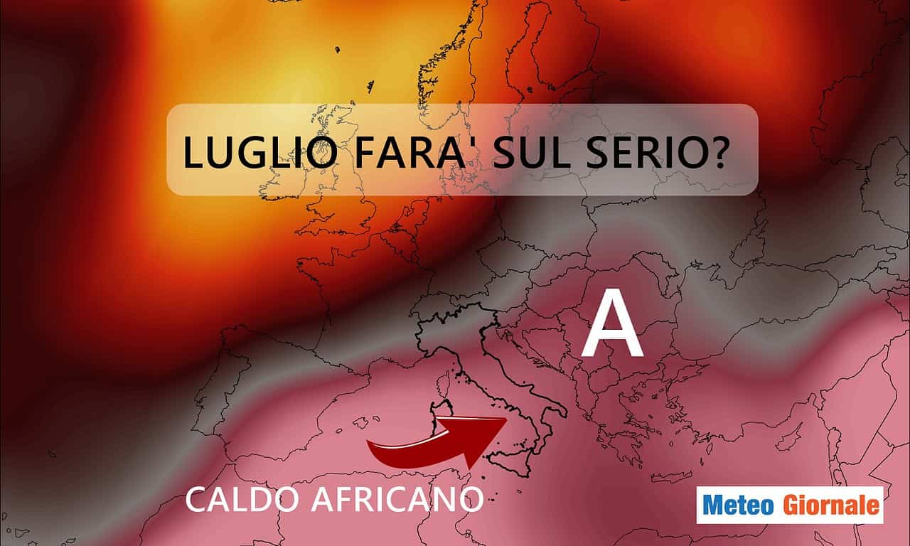 caldo inizio luglio meteo rinfrescata