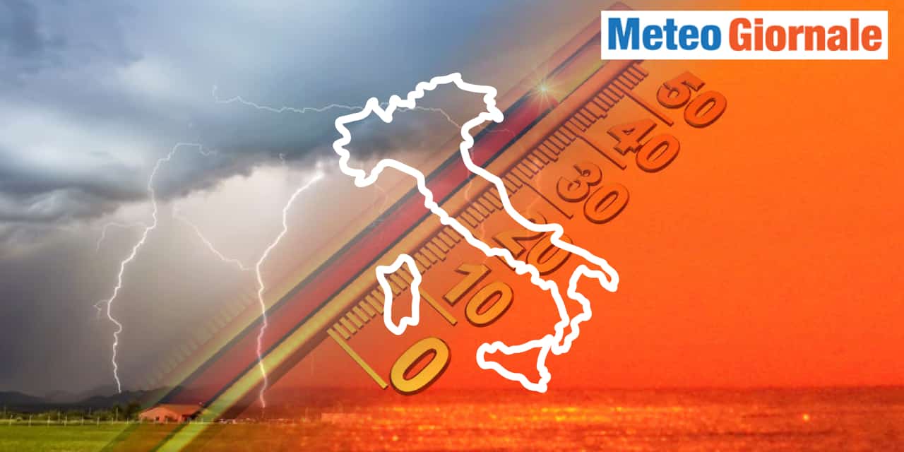 Arrivano temporali con temperature in calo
