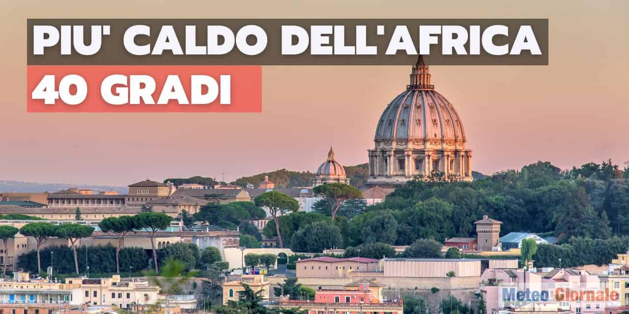 Il caldo che avremo è peggiore di quello africano. Vi diciamo perché
