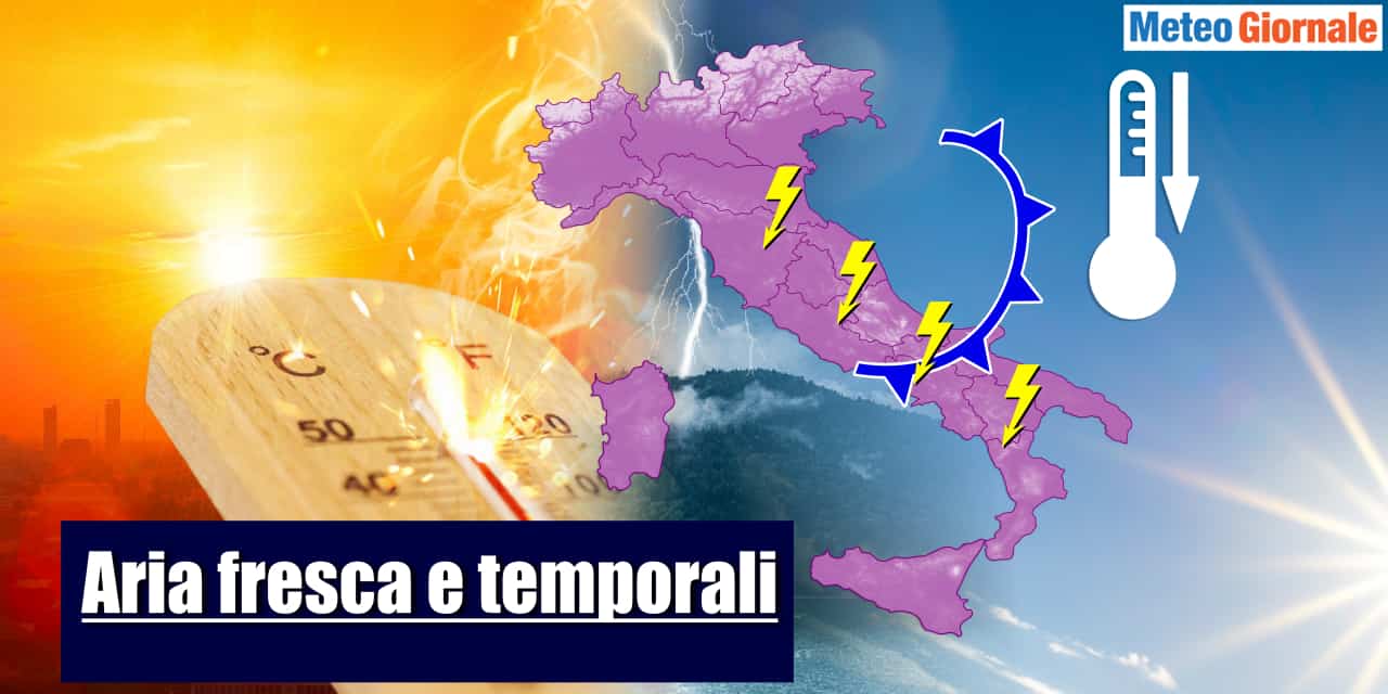 Arriva aria più fresca sul finire della settimana