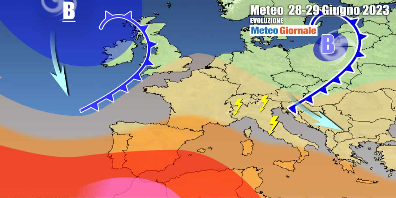 Qualche temporale sull'Italia, ma il vero guasto sarà nel weekend