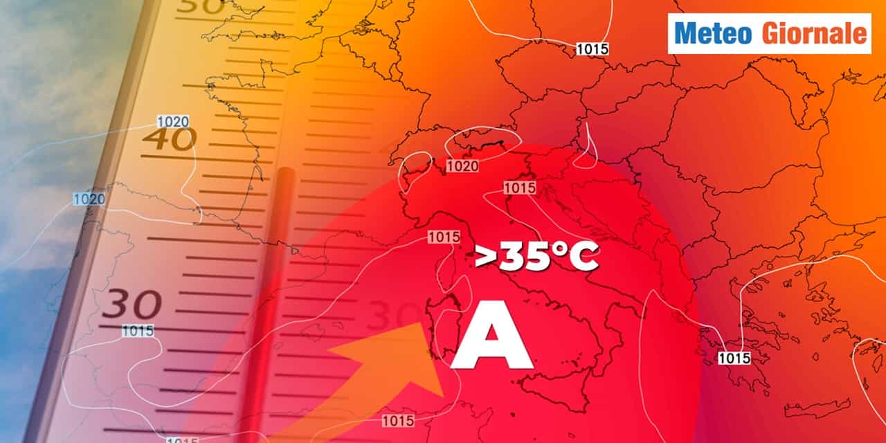 L’anticiclone africano dilaga verso l’Italia: oltre 35 gradi a metà settimana