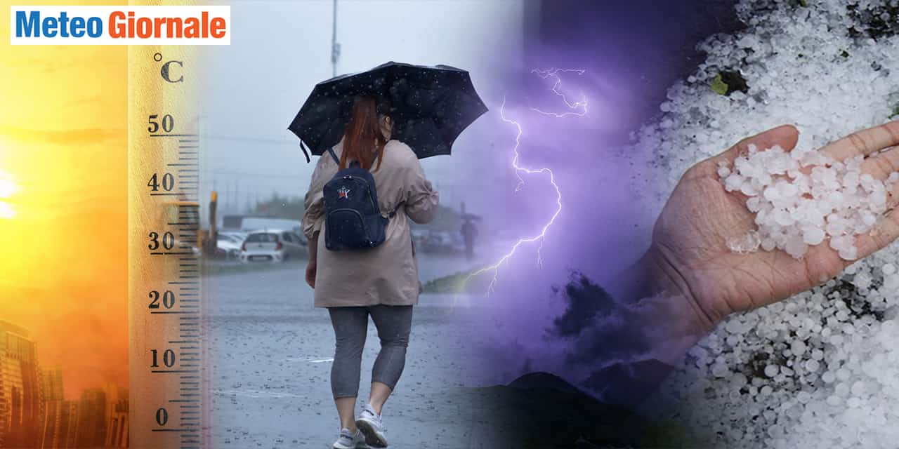 Tempeste elettriche alternate a feroci ondate di caldo
