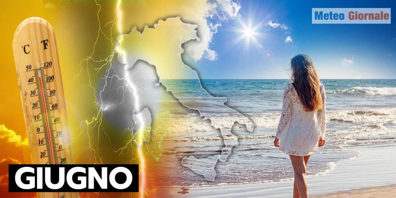 Previsto un Giugno bagnato: meteo prevede piogge e temporali