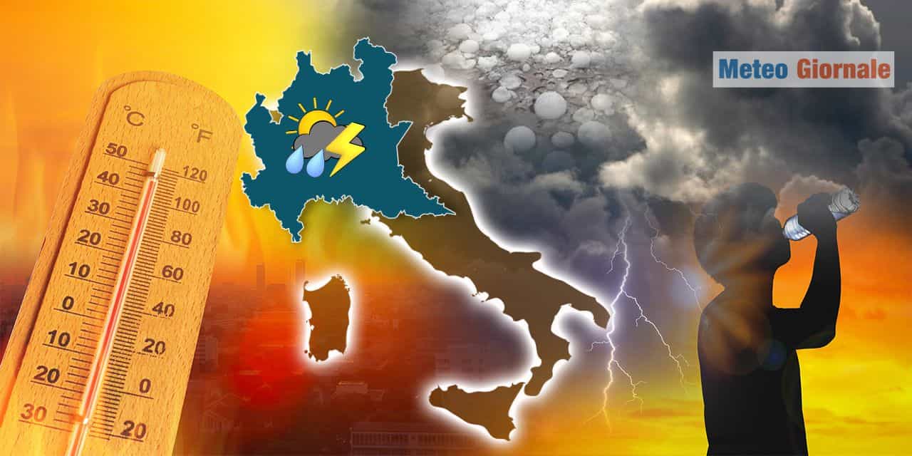 Meteo turbolento in Lombardia: Temporali e piogge abbondanti caratterizzano l’inizio dell’Estate