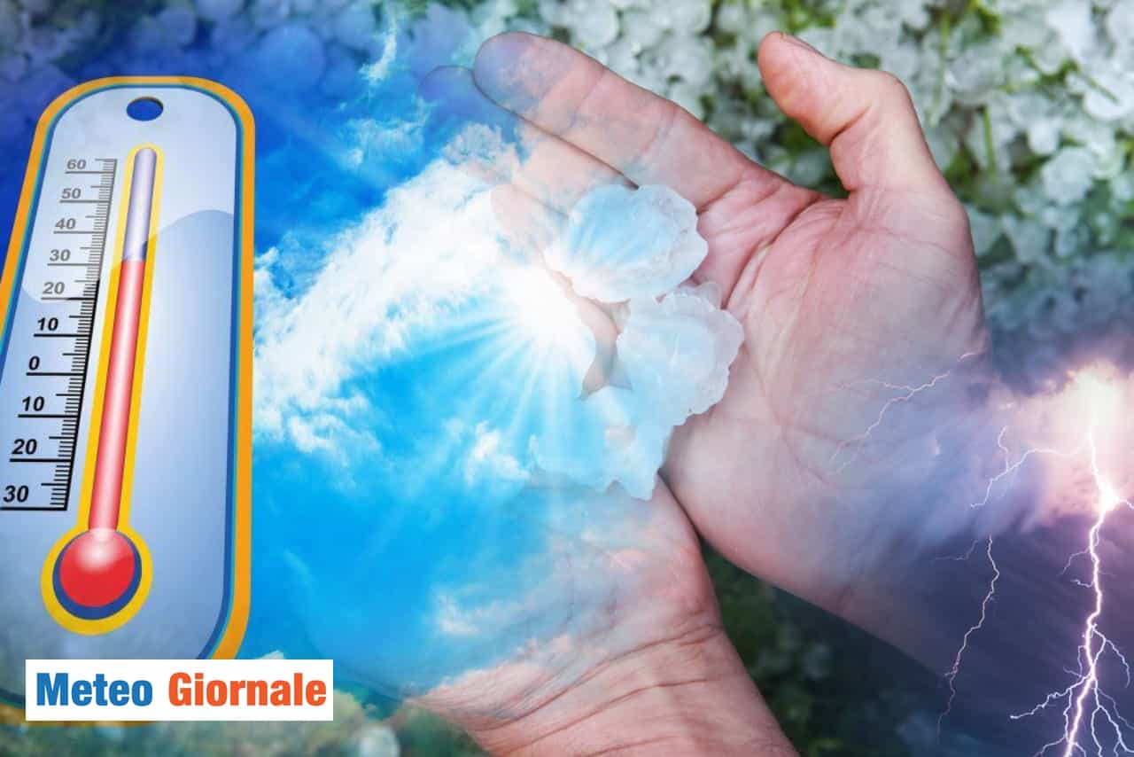meteo luglio dinamico estremo caldo temporali grandine