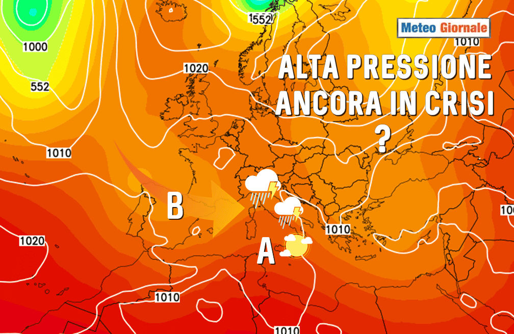 Meteo: un nuovo attacco perturbato in vista per l’inizio della prossima settimana?