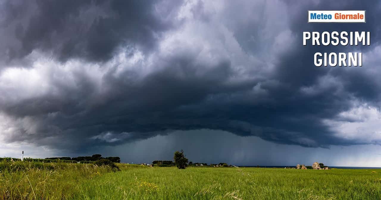 meteo prossimi giorni temporali