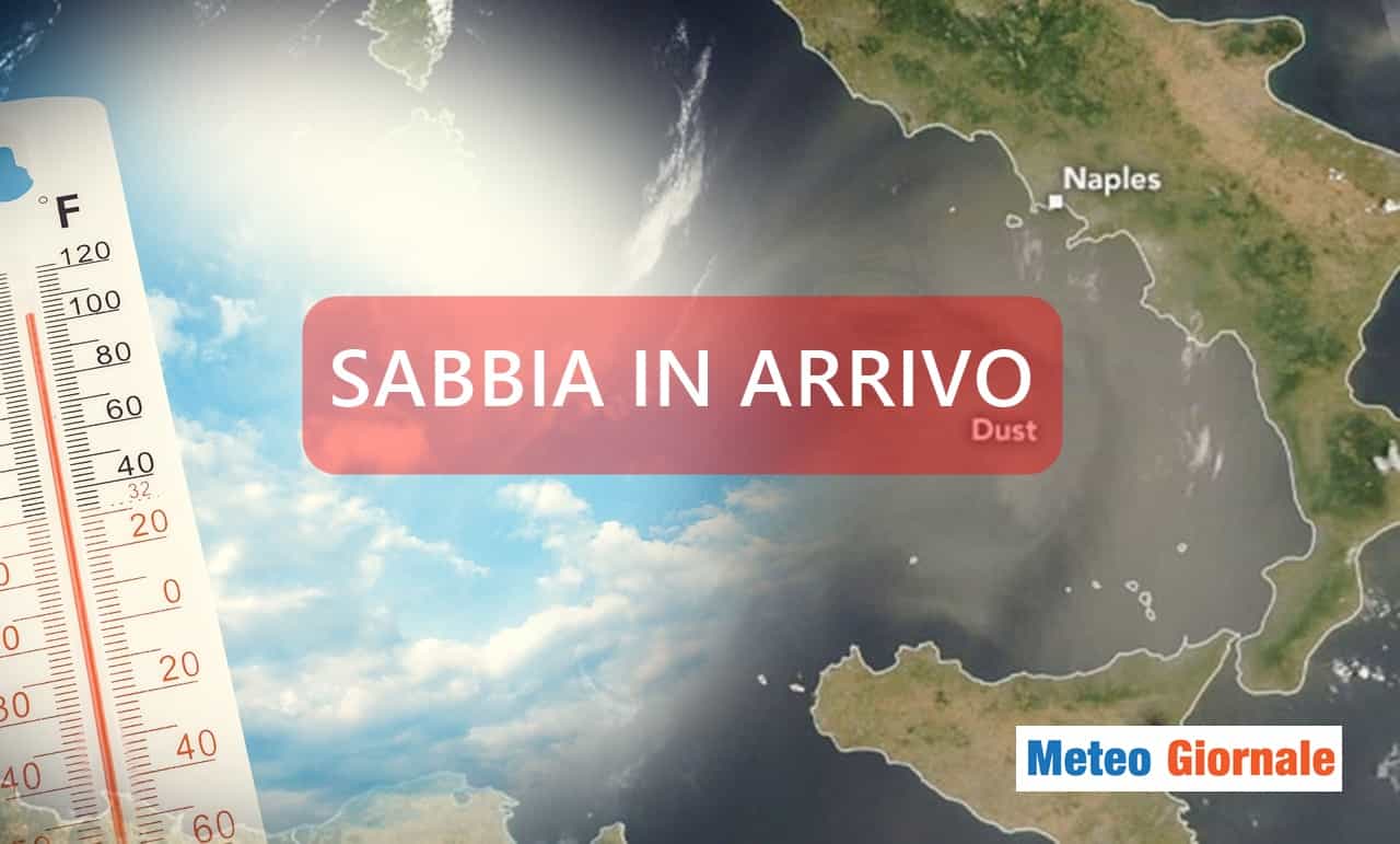 Meteo: forte ondata di caldo e cieli sporchi di sabbia!