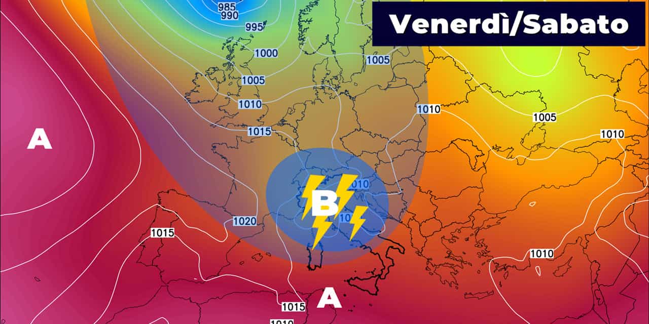 meteo temporali centro nord