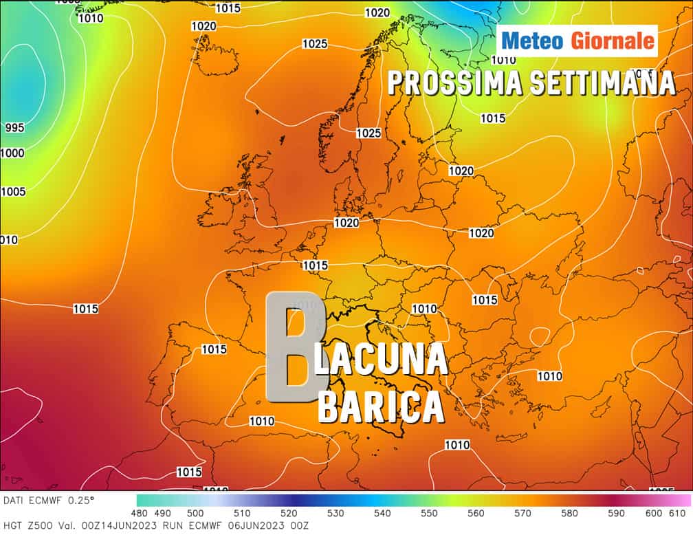 previsioni meteo lacuna barica