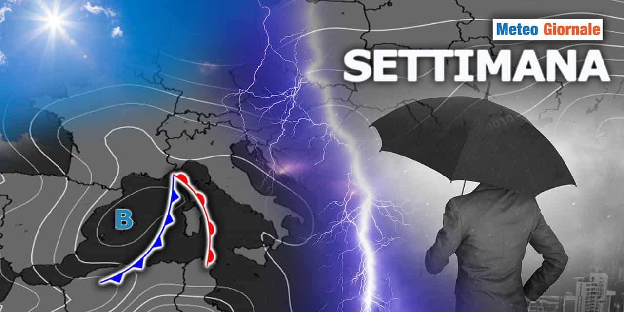 Meteo: arriva un’altra Settimana di Maltempo con piogge, Temporali e Nubifragi