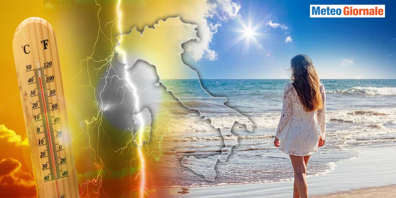 Meteo: weekend d’Estate e temperature sopra i 30 gradi, poi tutto stravolto