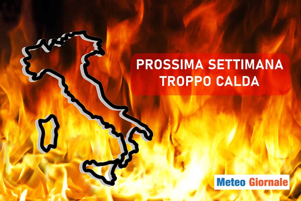 CALDO METEO estremo giornate di fuoco