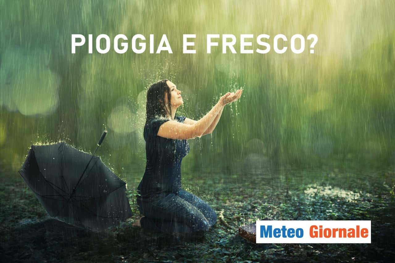 METEO aria fresca e pioggia grandine in arrivo