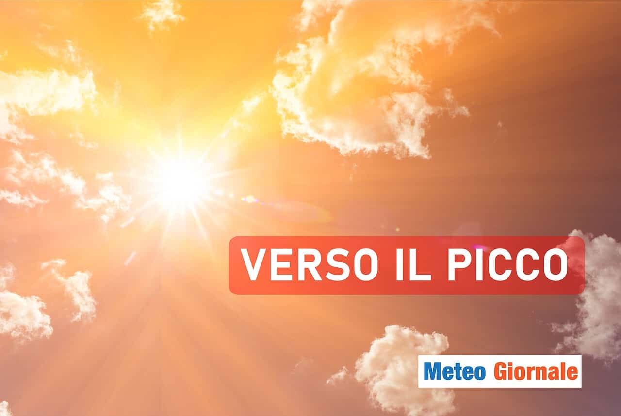 METEO caldo verso il picco poi novita