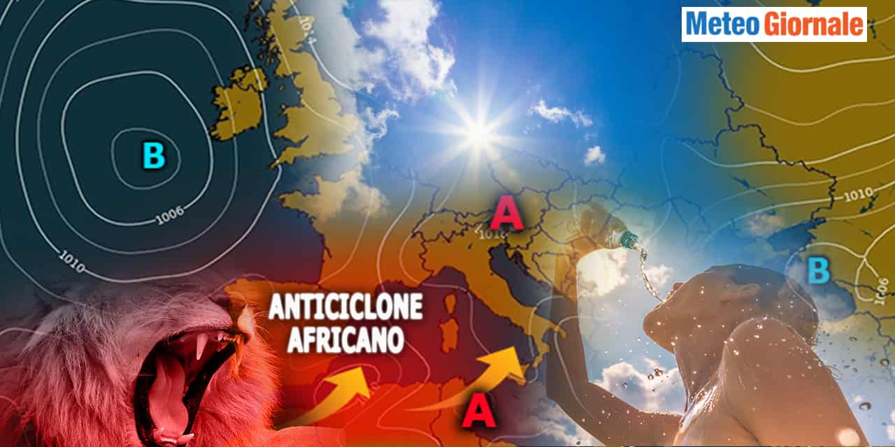 Caldo in arrivo verso l'Italia