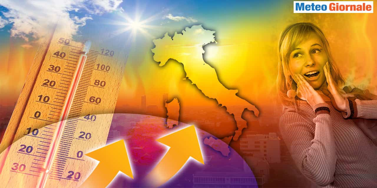 Caldo esagerato in arrivo dal weekend