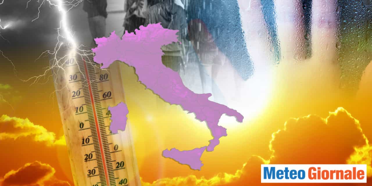 Italia divisa tra caldo e temporali