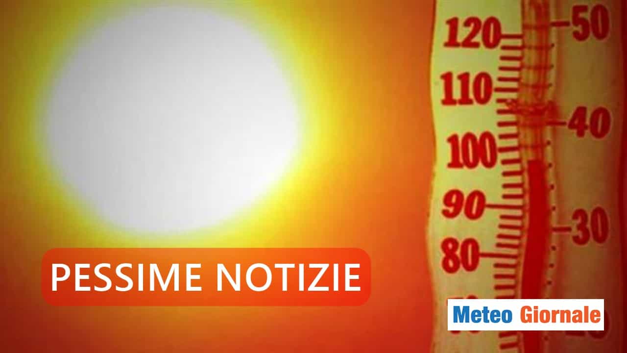 caldo meteo esagerato per giorni