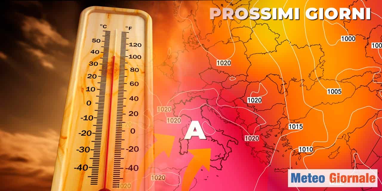 caldo prossimi giorni