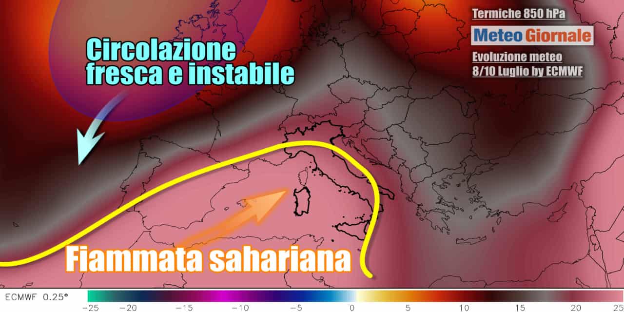 L'attacco dell'anticiclone africano