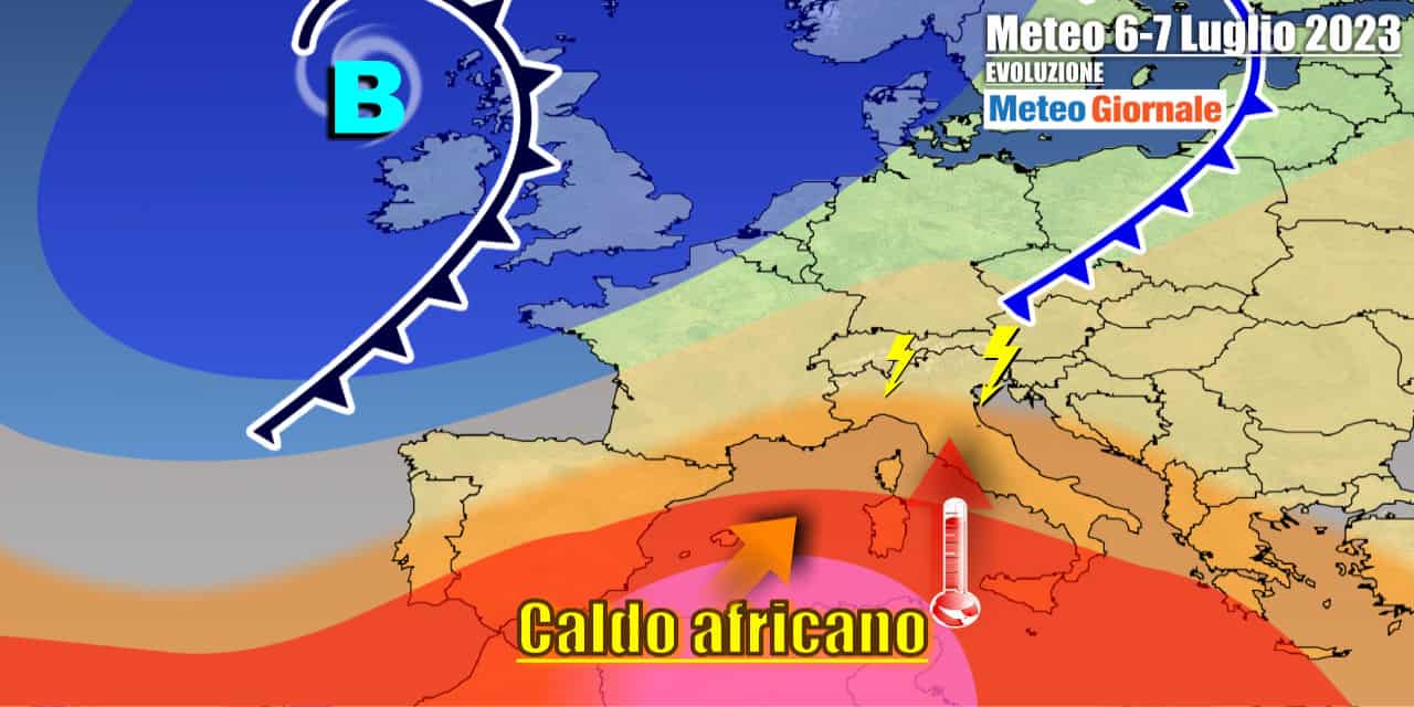 Arriva il caldo sul finire della settimana