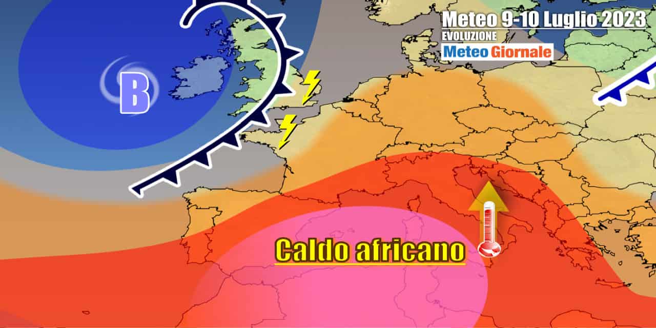 Grande ondata di caldo sull'Italia per giorni