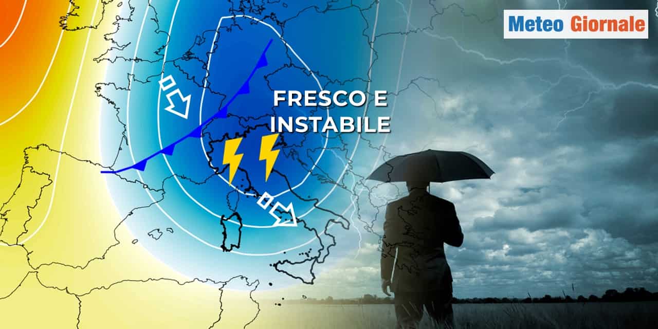 meteo agosto instabile fresco