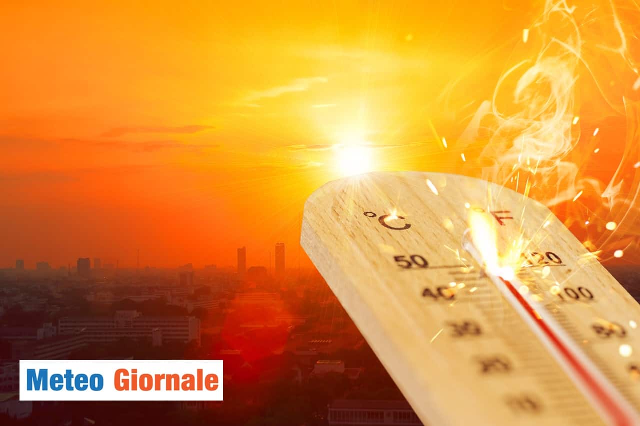 meteo caldo estremo apice in vista