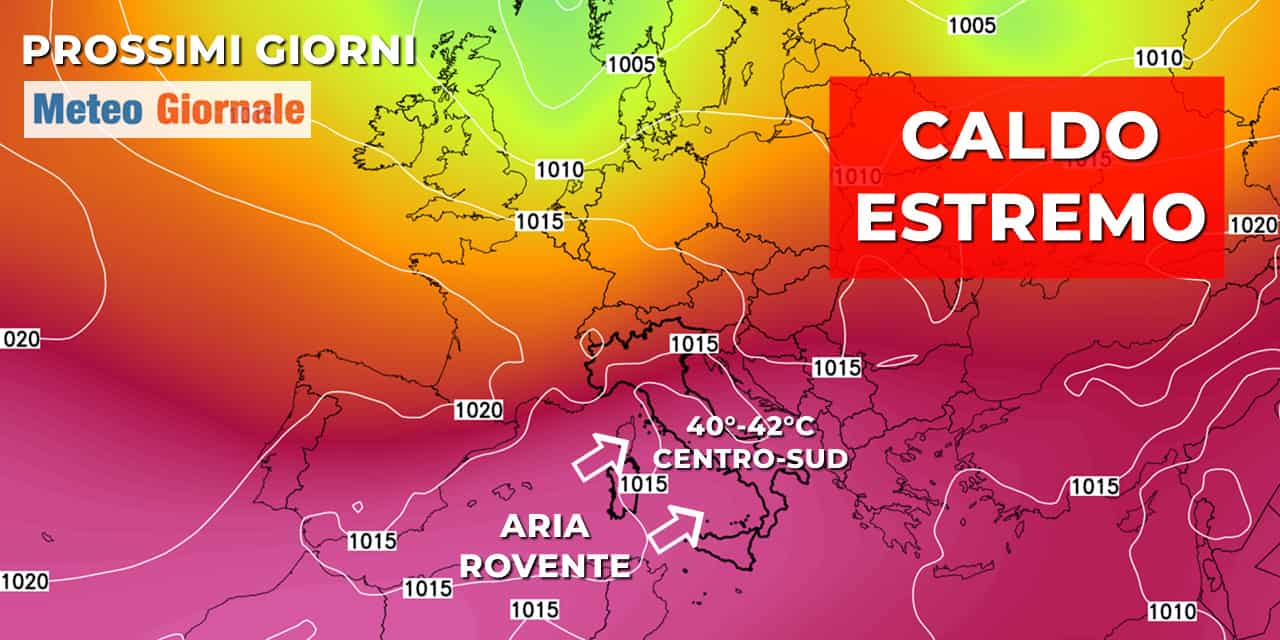 Meteo: il caldo diventa ESTREMO nei prossimi giorni