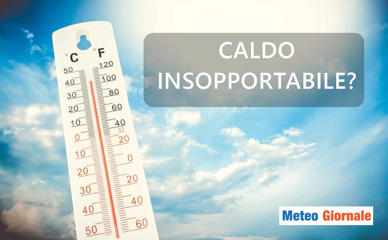 meteo caldo insopportabile afa