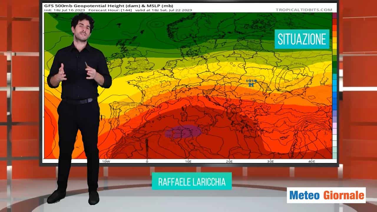 Meteo domani: la massima estensione del caldo intenso sull’Italia [VIDEO]