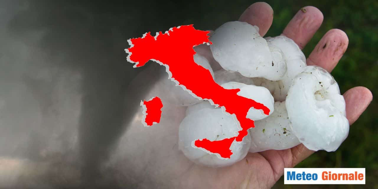 Meteo estremo sulla nostra Penisola, tra trombe d’aria, grandine, caldo a livelli record